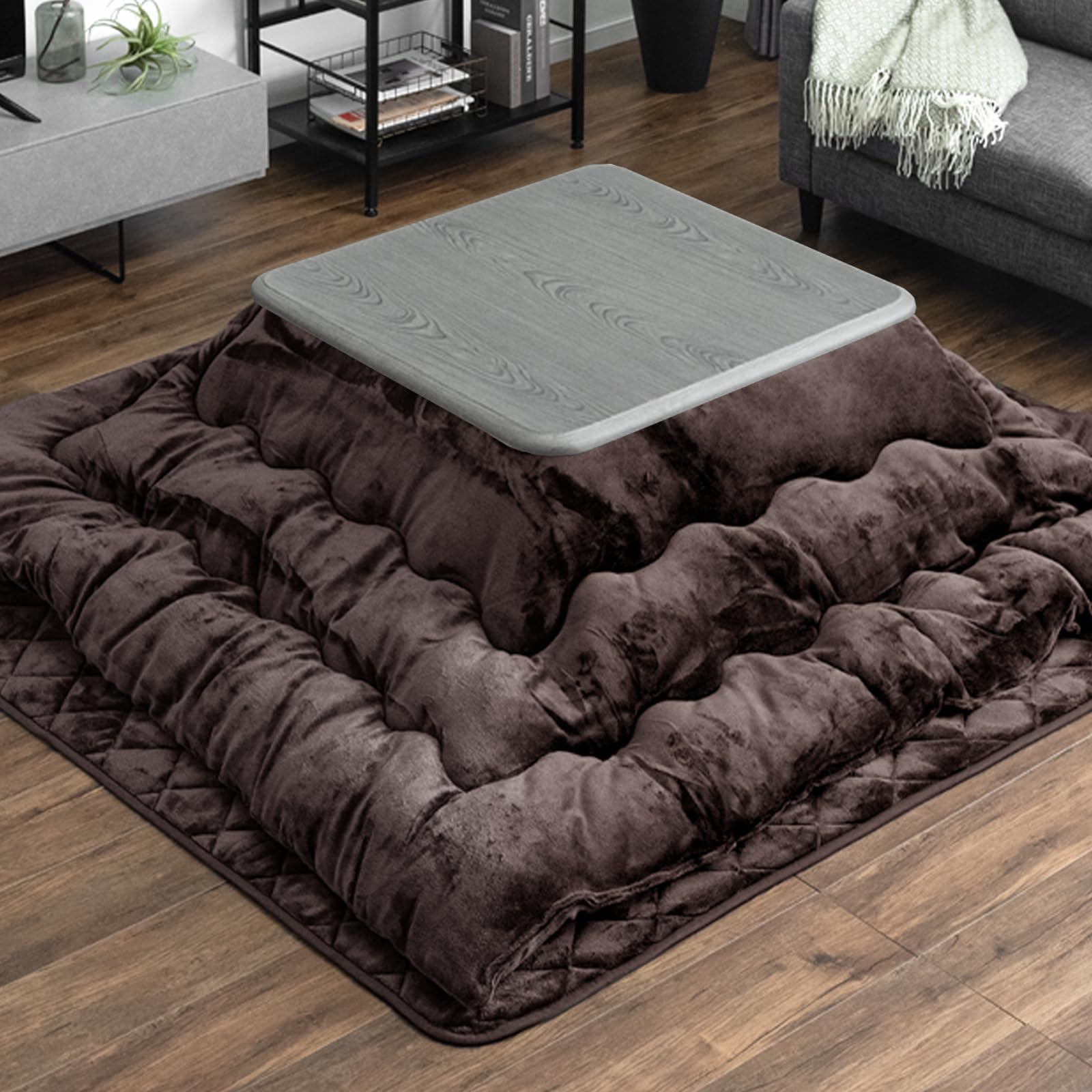 ［2点セット］ダンスのゲン600W ハロゲンヒーター こたつ＆掛け布団 2点セット］ダンスのゲン600W ハロゲンヒーター こたつ＆掛け布団 2点