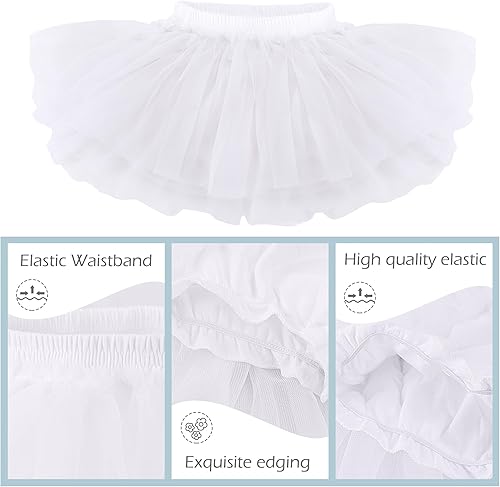 Miniatura 3 de Falda tutú de tul para niñas pequeñas para bebé de 6 a 24 meses