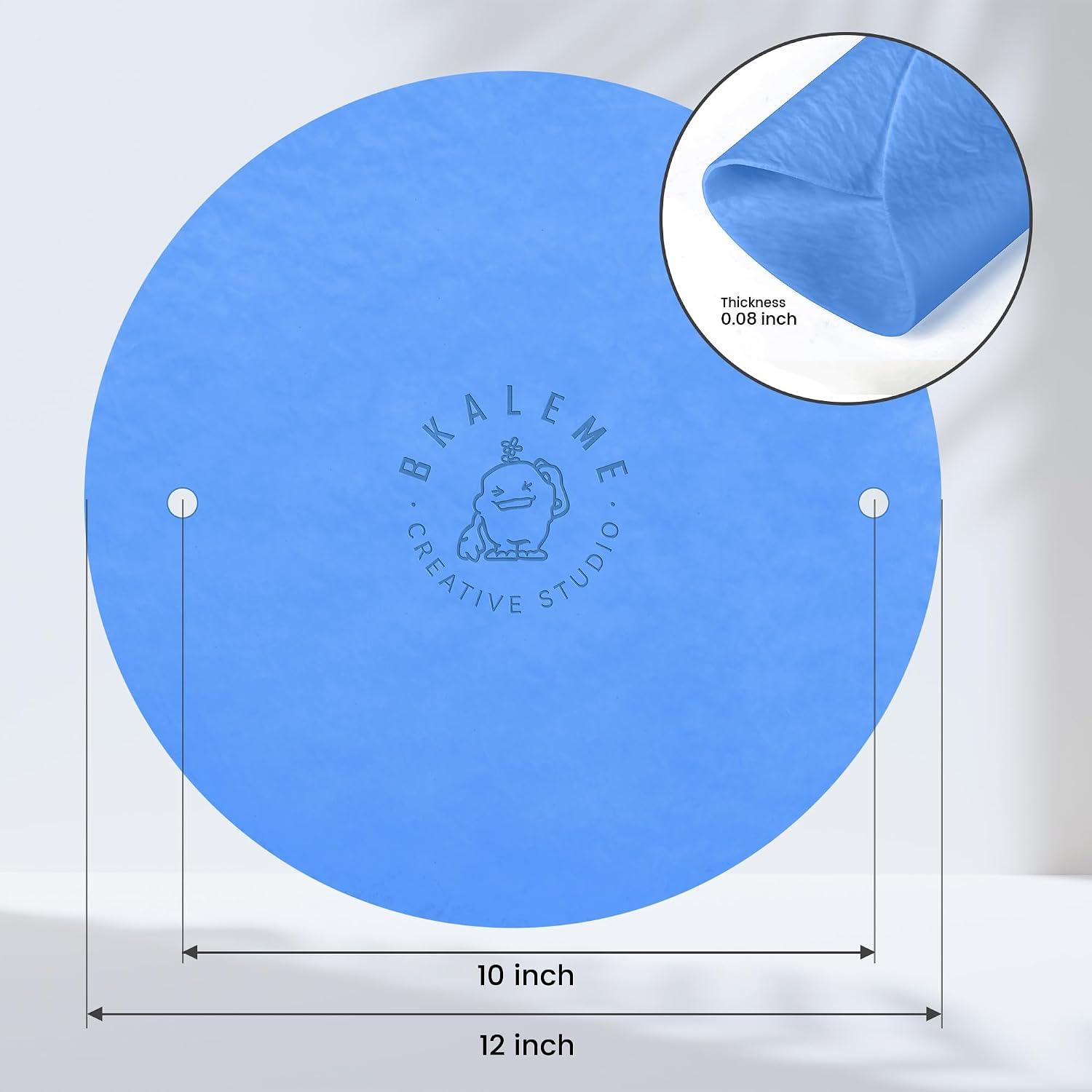 BKALEME Pottery Bats BatMate for Ceramics and Pottery 12 Inch, Boosted Pottery Wheel Stability, Warp-Resistant, for Pottery Tools & Pottery Machine Accessories, 2 Pcs Blue