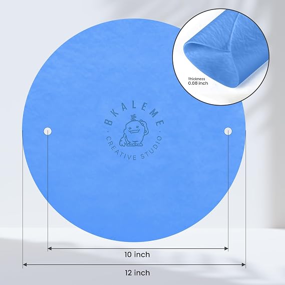 BKALEME BatMate for Ceramics and Pottery 12 Inch, Warp-Resistant Pottery Bats, Boosted Pottery Wheel Stability, for Pottery Tools & Pottery Machine Accessories, Blue