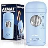 Electric Pencil Sharpener, Fully Automatic Pencil Sharpener for 7-8mm Pencils & Colored Pencils, Auto in & Out, Rechargeable Vertical Hands-Free Sharpeners for Classroom/Home/Office PSX7(Blue)