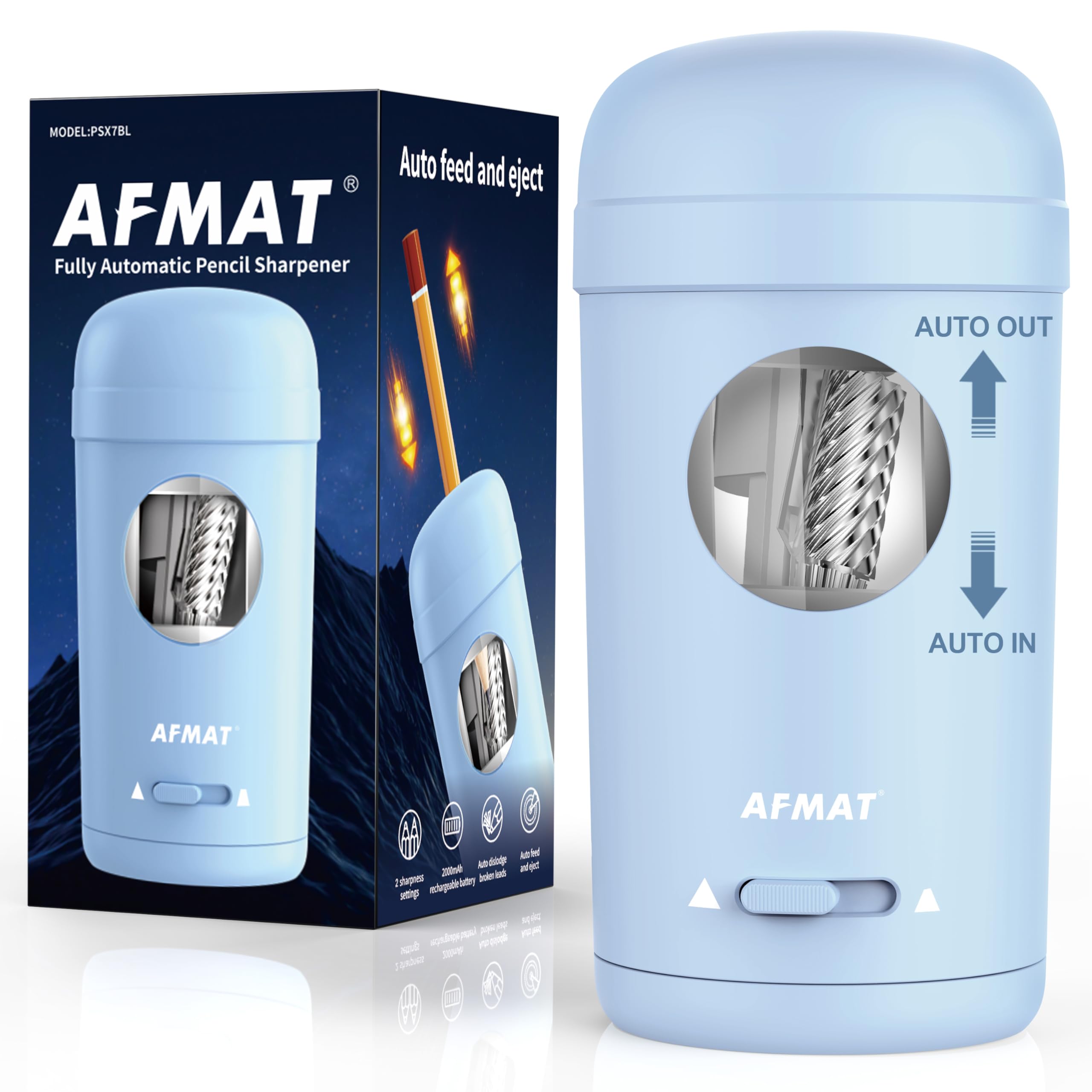 AFMAT Fully Automatic Pencil Sharpener PSX7