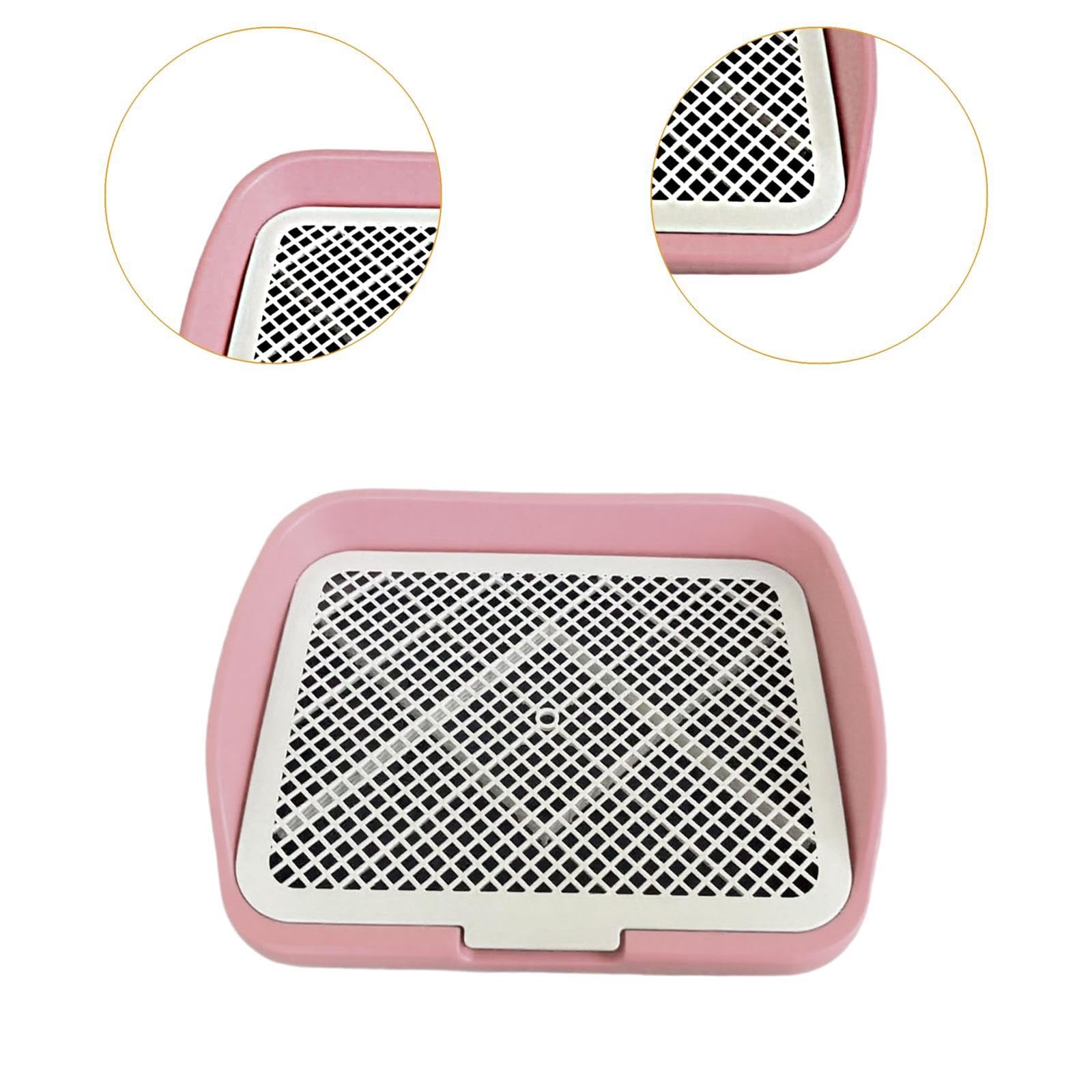KESOTO Lettiera per Cani Toilette da Interno Vaschetta Igienica Box per Bisogni con Struttura Leggera E Riutilizzabile Adatta Come Regalo per Proprietari di, Rosa