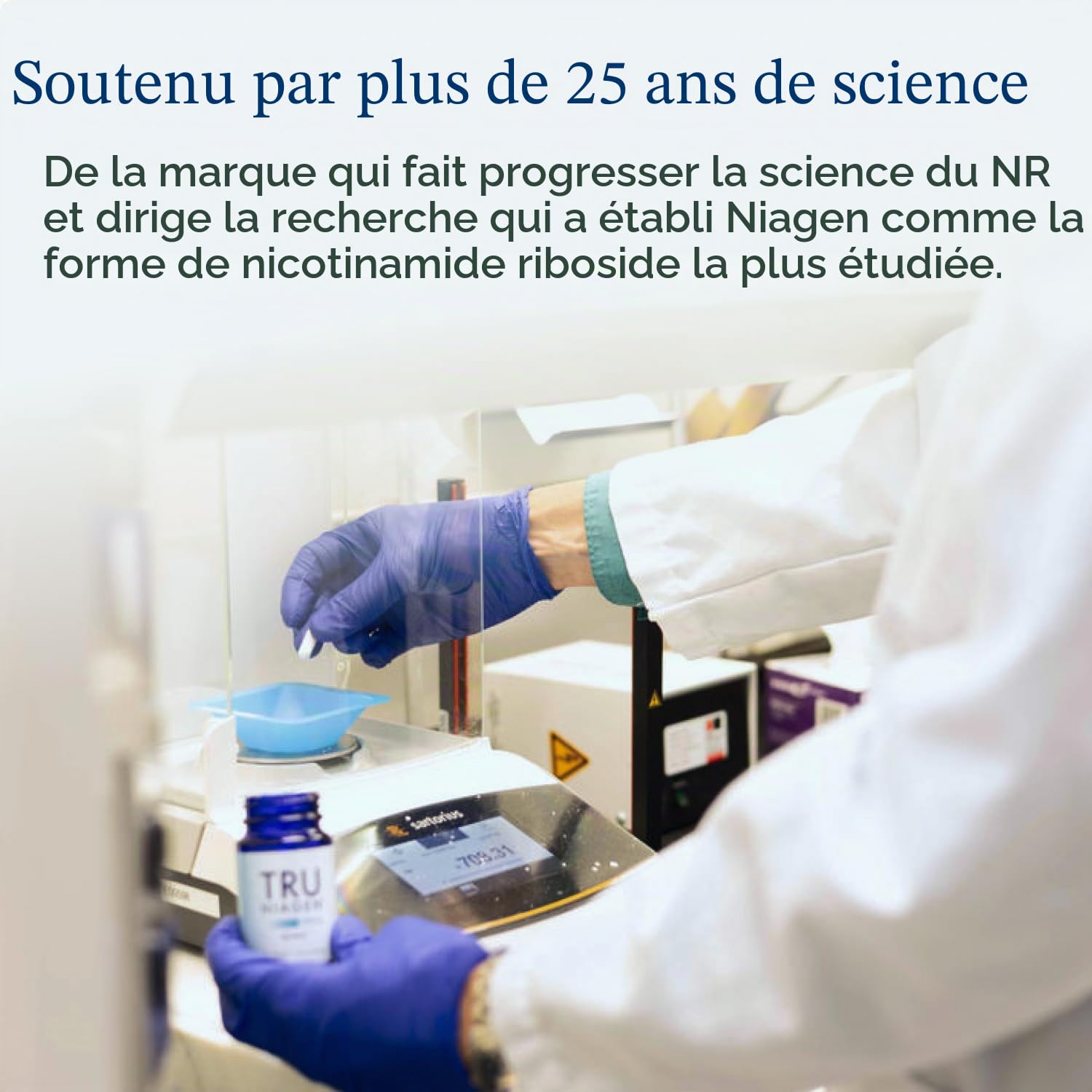 TRU NIAGEN Suppléments de NAD+ pour réduire l'épuisement et la fatigue, formule brevetée nicotinamide riboside NR (90 portions (1 x 90))