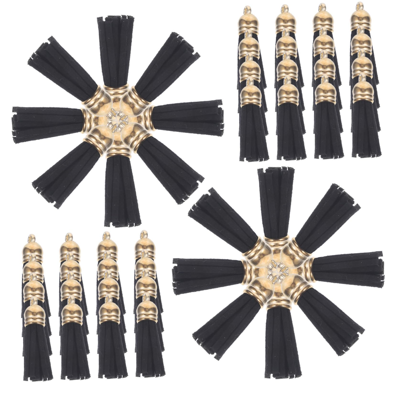 TEHAUX 300 Pz Nappe In Pelle gioielli sfusi piccoli accessori Gadget per auto bracciali fai da te accessori scuola arredamento portachiavi nappa decorazioni con piccole nappe lega