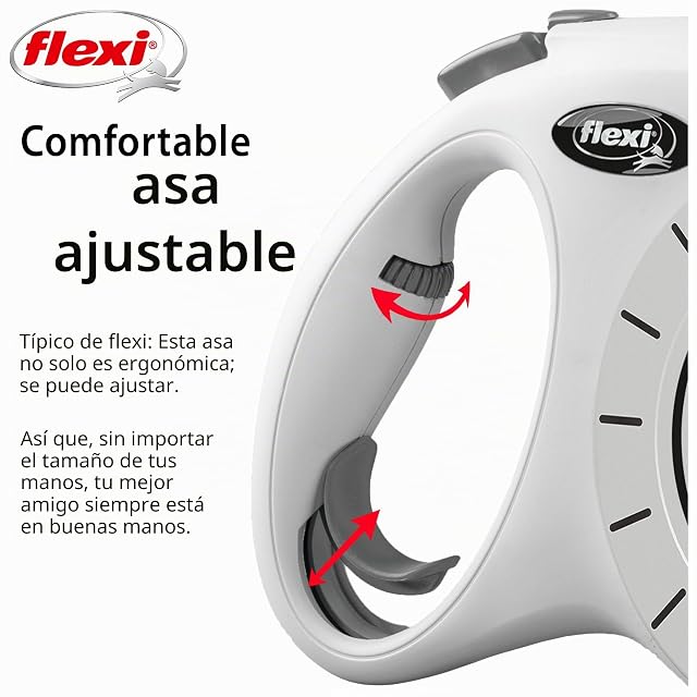 Foto 5 de 7 de Flexi® Select M Cinta 0-7 m Gris, Correa Extensible para Perros hasta máx 25 kg