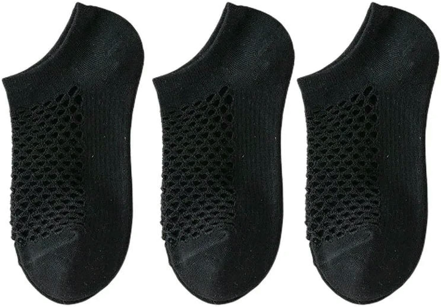 3 Pair Women'S Summer Casual Mesh Ankle Socks,Odor-Resistant Lightweight Breathable Low Cut Socks