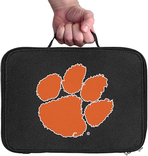 Miniatura 3 de Clemson University - Lonchera con logotipo primario de lados suaves, bolsa de almuerzo reutilizable para trabajo de oficina escolar, sin BPA