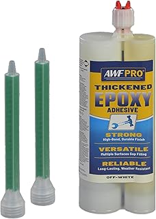 AWF PRO Thickened, Non-Sag, Wood Repair & Marine Epoxy Adhesive for Rot Repair, Structural Bonding, Filling, & Sealing Wood, Fiberglass, Concrete, & More, Pack of 1-450mL