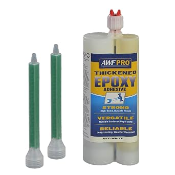 AWF-PRO 450 mL Thickened, Non-Sag, Wood Repair Epoxy Adhesive for Rot Repair, Structural Bonding, Filling, Sealing Wood, Fiberglass, Concrete, More, Pack of 1