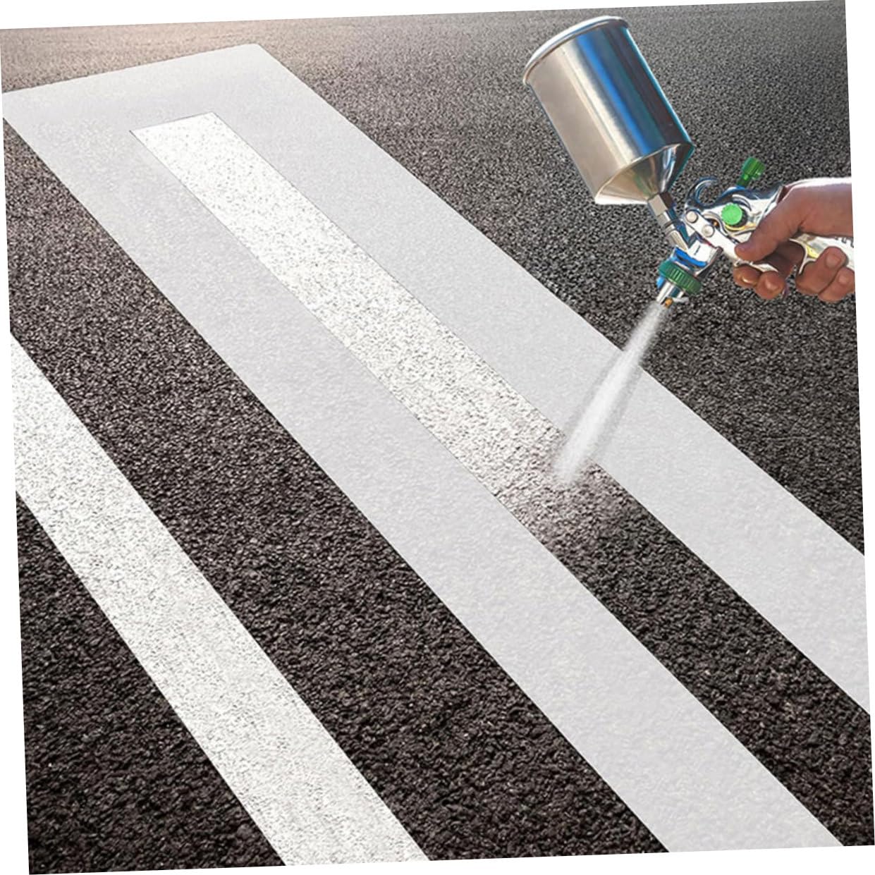 Homoyoyo Plantilla de Silicona de Línea de Estacionamiento de Color Reutilizable y Plegable para Pintar Franjas en Pavimento de y en Campos Deportivos