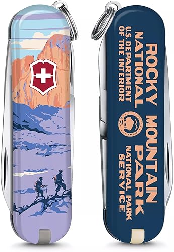 Vista 22 de Victorinox Classic SD Precious Alox Swiss Army Cuchillo compacto de 5 funciones de fabricación suiza con hoja pequeña, destornillador y llavero