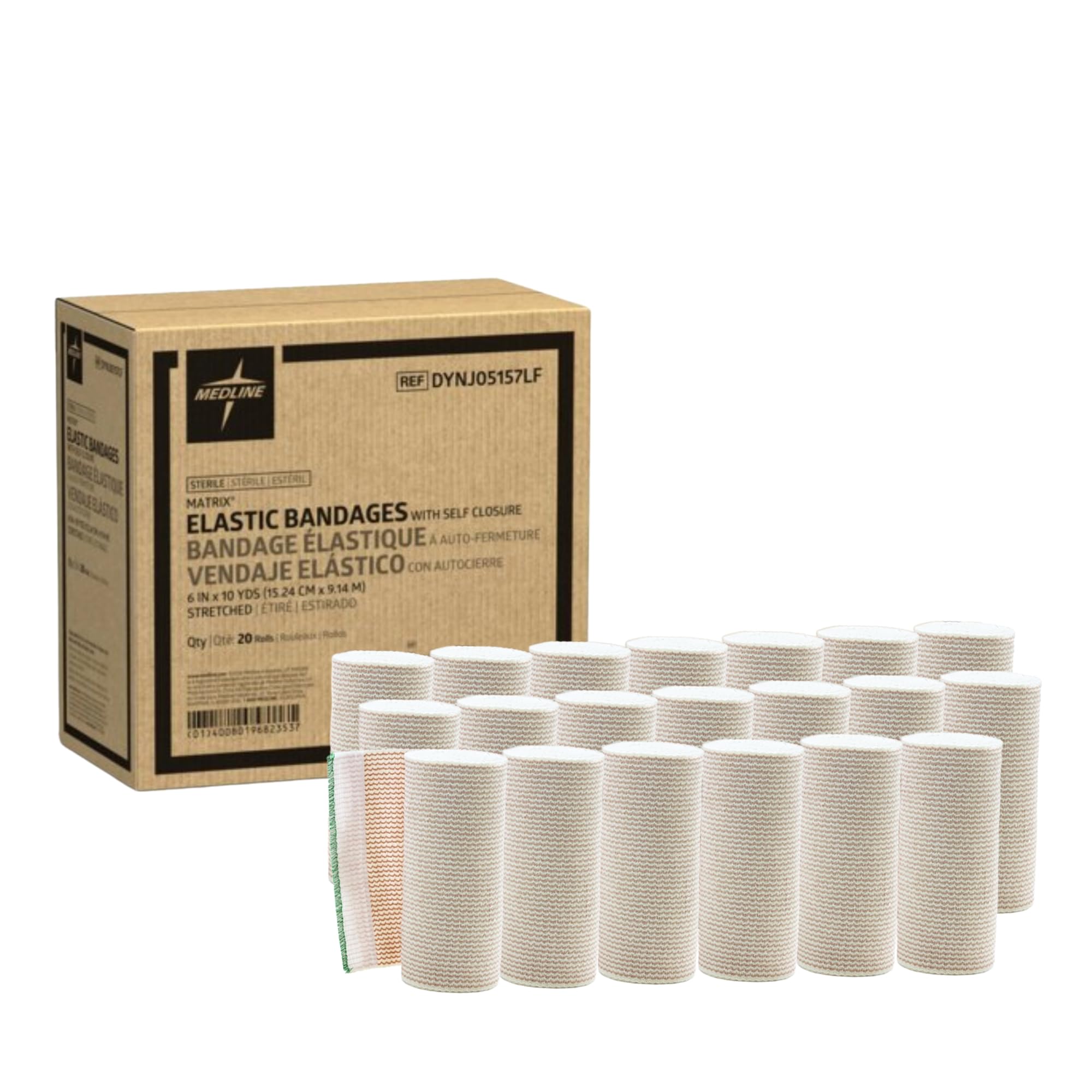 Medline Sterile Matrix Wrap Elastic Bandage, Medium Compression, 4" x 5 yd., 20 Count — Amazon image 9