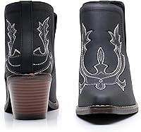 Vista 2 de Blikcon Botas vaqueras bordadas occidentales para mujer