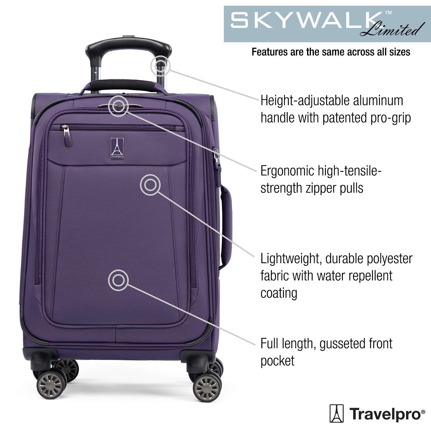 Buy Skywalk Limited Piece Spinner Suitcase Set Softside Expandable Travel Luggage With Spinning