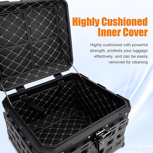 Miniatura 2 de Caja Superior de Motocicleta de 55L con Panel Molle Caja Superior Universal para Motocicletas Adecuada para Guardar Cascos y Equipaje
