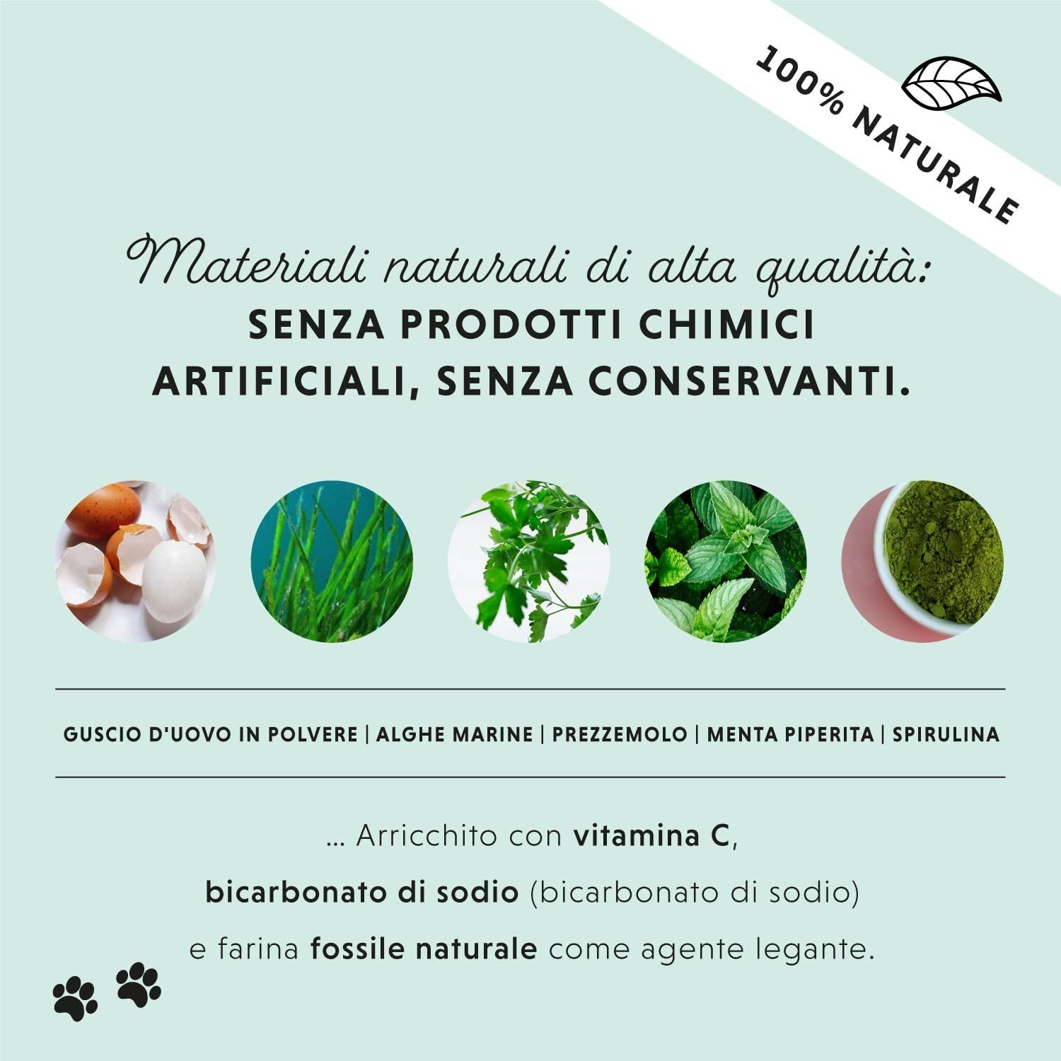 Polvere denti cane - Rimedio contro il tartaro per cani - Pulizia denti cane naturale particolarmente efficace per denti gialli, alito cane cattivo e placca (350 g XL).