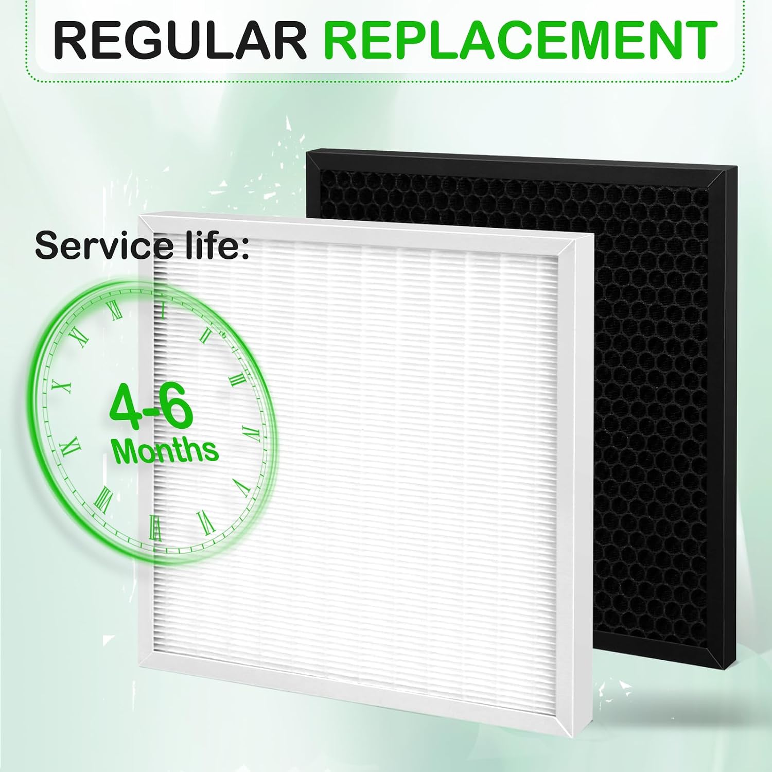 4-Pack X-2480A Replacement Filters Compatible with Xpower Pro Clean X-2480A Air Scrubbers and X-2580 Mini Air Purifiers 2 HEPA Filters + 2 Activated Carbon Filters Upgraded Version image 5