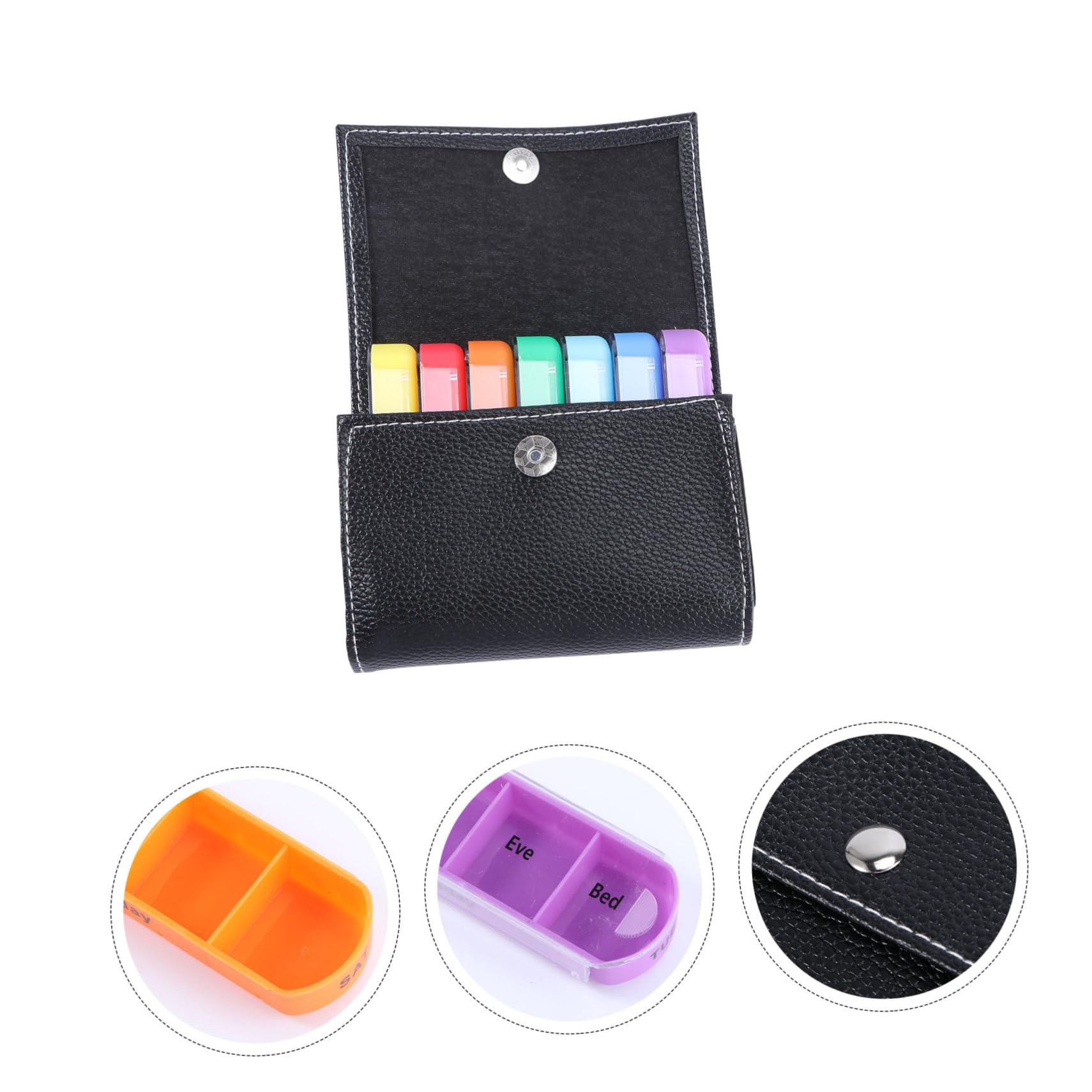 3 Stück Pillendose gesundheitsquickies the take pillen dose medikamentenkiste medicine box Fall reisen Reisetablettenbehälter kleines Reisetablettenetui Medikamenten Erinnerung