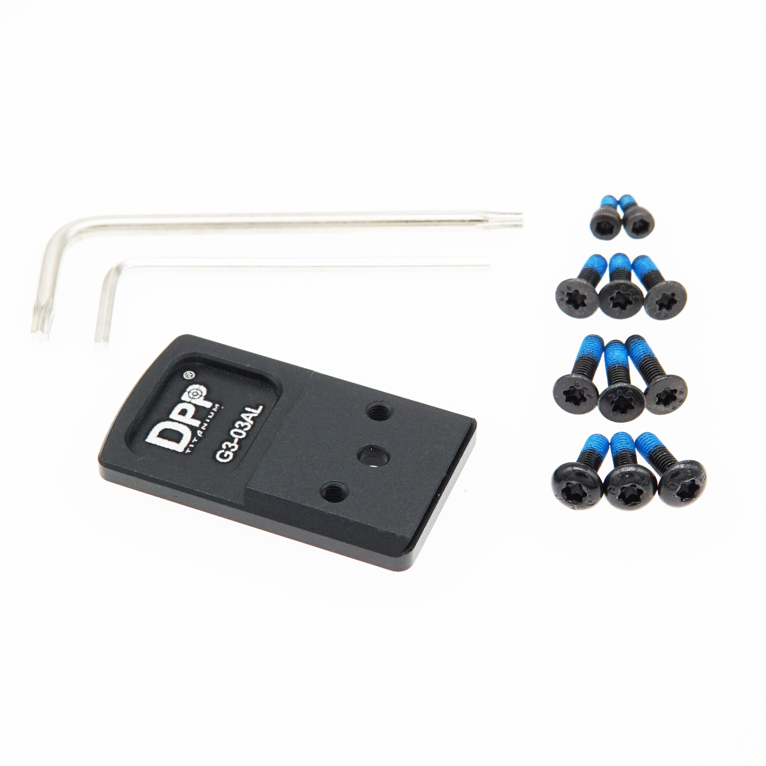 DPP Titanium Rear Sight Dovetail Mount Compatible with Taurus G2/G3,TX22 Holosun 407K/507K, Romeo Zero,Shield RMSc