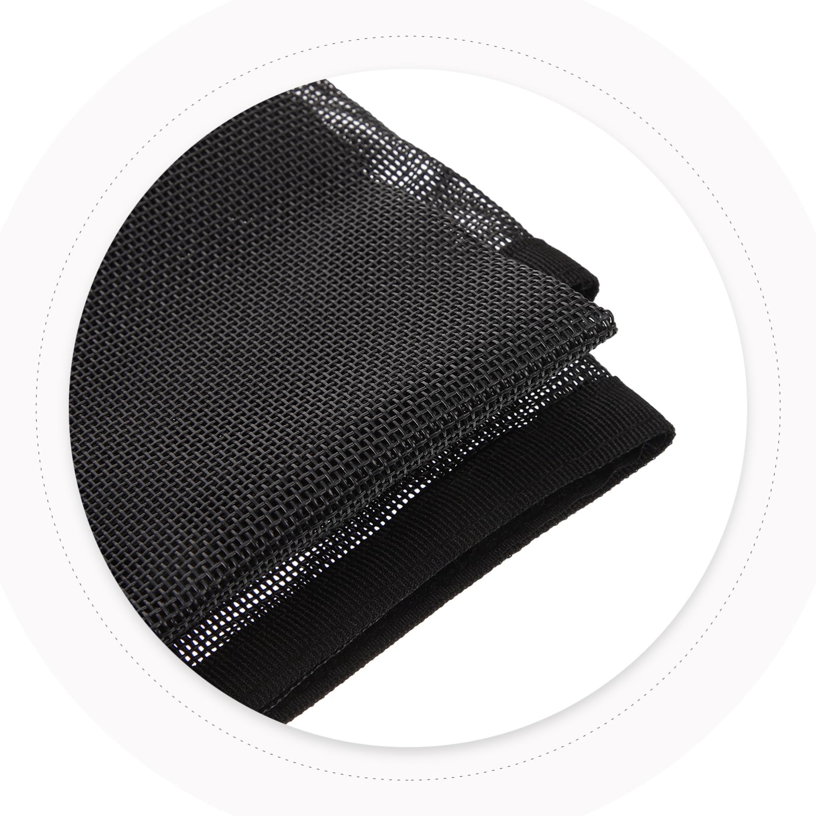 Funkenschutzgitter 1 Satz aus Pvc, Schwarz, für Kamin