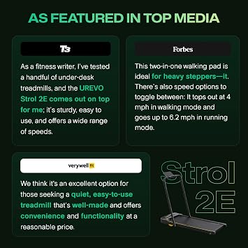 UREVO Strol 2E Smart 2-in-1 Folding Treadmill, Compact Walking Pad with Safety Handle, Plug and Play, Standing Desk Treadmill with Dual LED Display, Smart APP, Walking or Running for Home