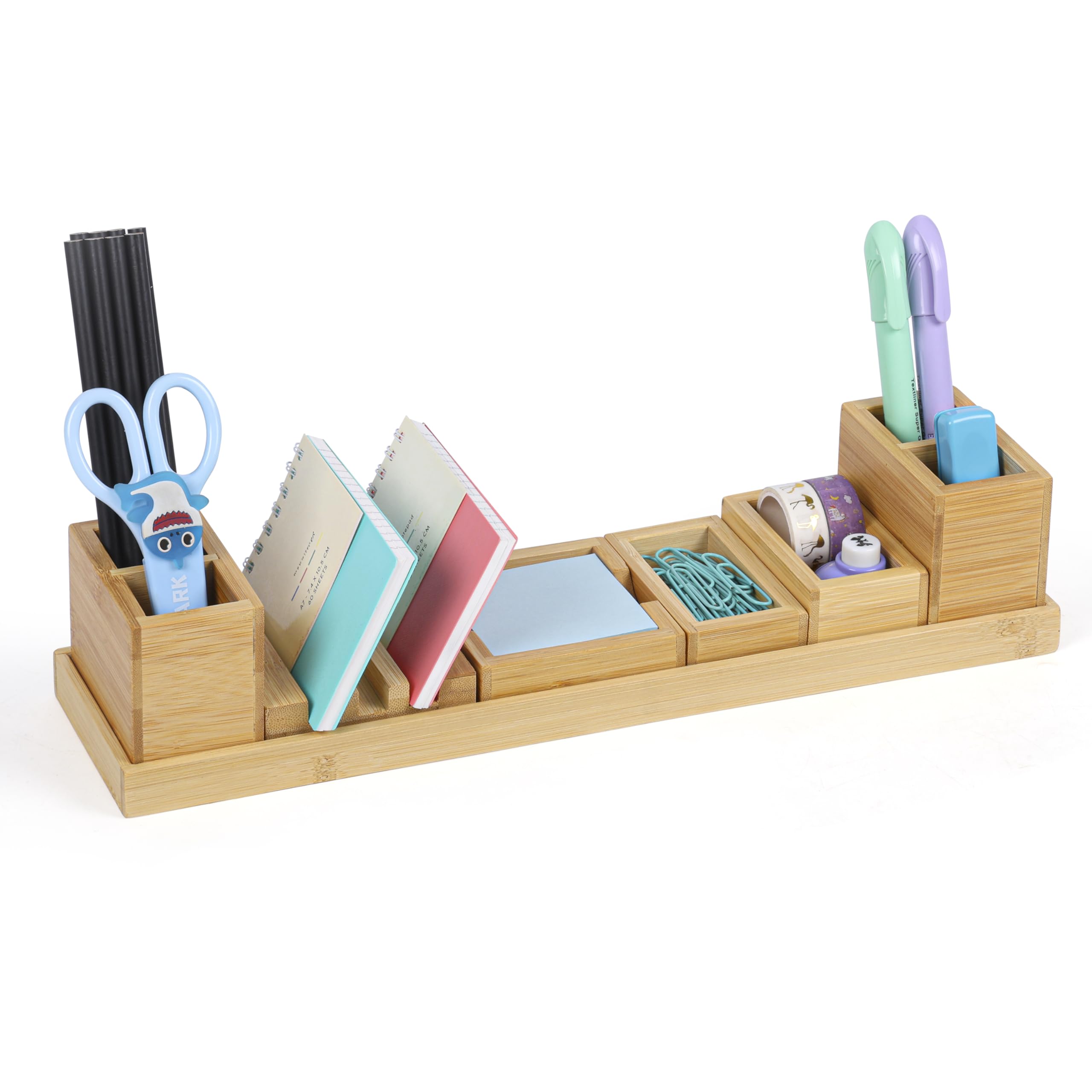 Organizer Da Scrivania In Legno Massello Con Cassetto – Stile Vintage, 22.5x22x5.5 Cm, Perfetto Per Ufficio E Casa