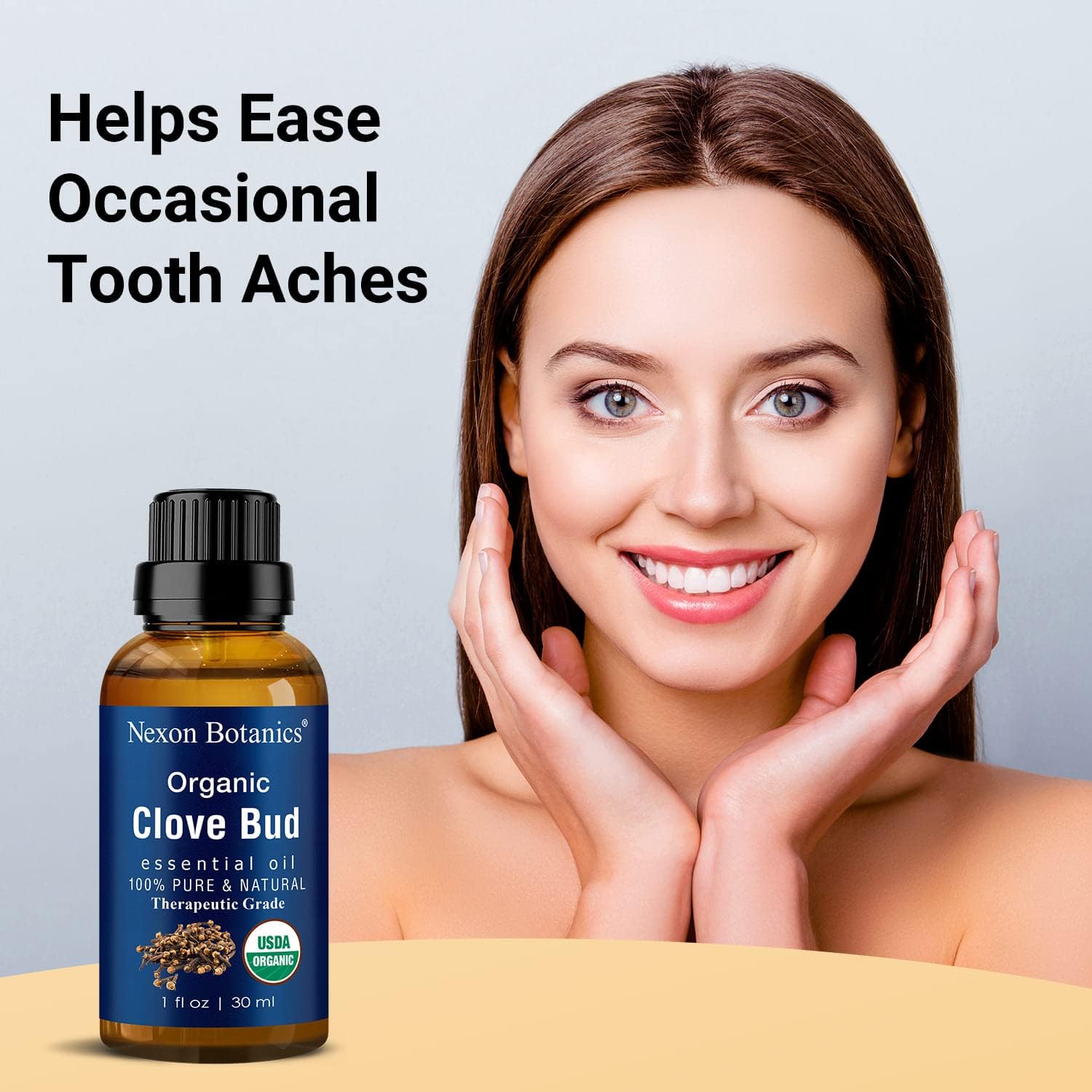 Organic Clove Essential Oil 30 ml - Clove Oil for Tooth Ache Ease - Soothes Sore Muscles - Clove Bud Oil Essential Oil for Teeth, Gums, Toothache, Skin Use and Hair Care from Nexon Botanics : Health & Household