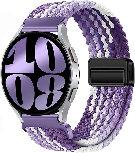 Correa magnética de 0.787 in compatible con Samsung Galaxy Watch 4 5 Pro 6 Band 1.575 in 1.732 in 1.772 inWatch 6 Classic 1.693 in 1.850 inWatch 4