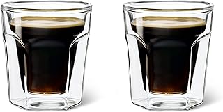 LEOPOLD Vaso doble pared vidrio Espresso, 2 piezas, 64x64x71mm, Sonstige