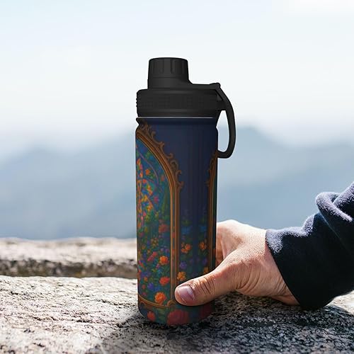 Miniatura 7 de Mirror Garden - Hervidor de agua aislado de acero inoxidable  Botella de agua divertida con aislamiento  Ideal para deportes y viajes