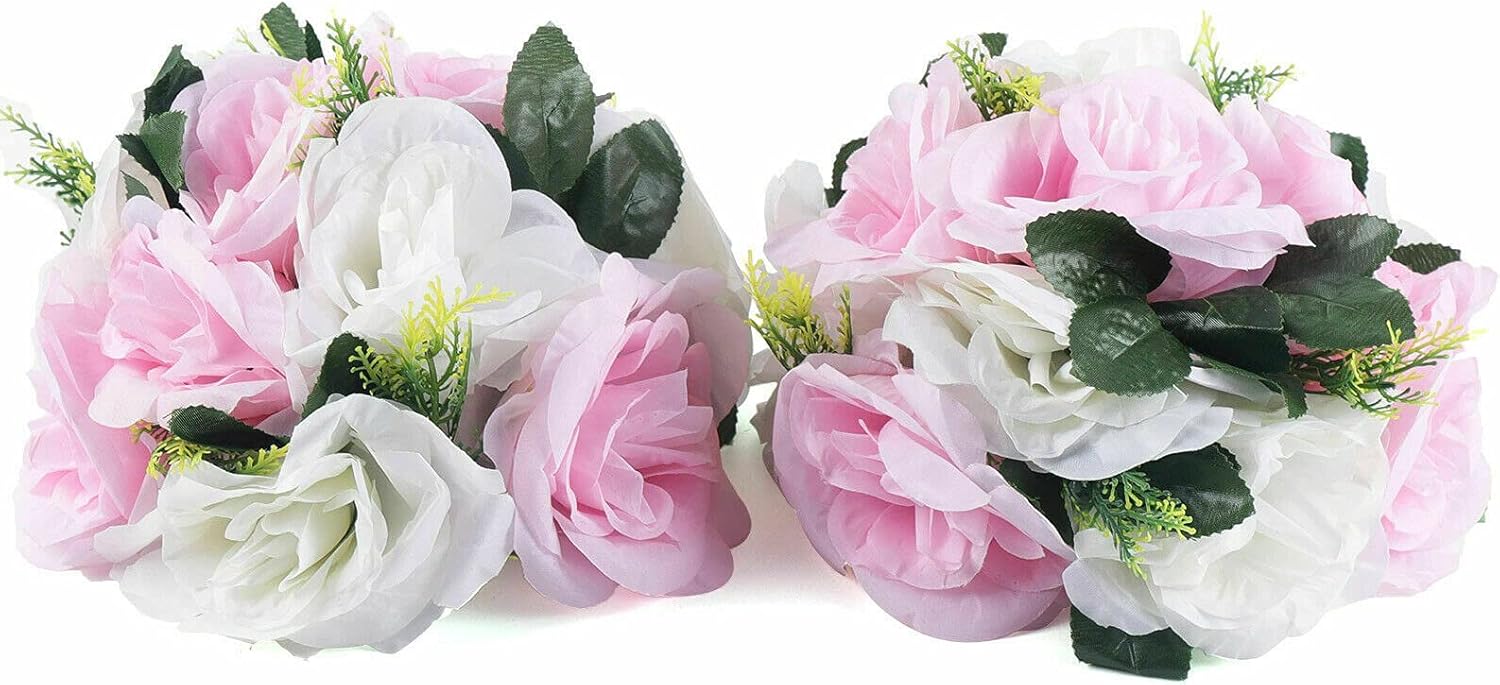 YIYIBYUS Artificial Flower Bouquet, 2PCS 11 Heads