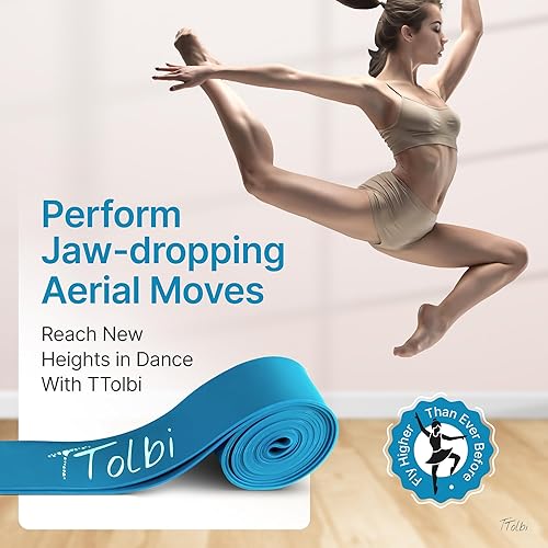 Miniatura 10 de Equipo de estiramiento de danza premium bandas elásticas para bailarines y bandas elásticas de ballet  Banda elástica de danza para flexibilidad y