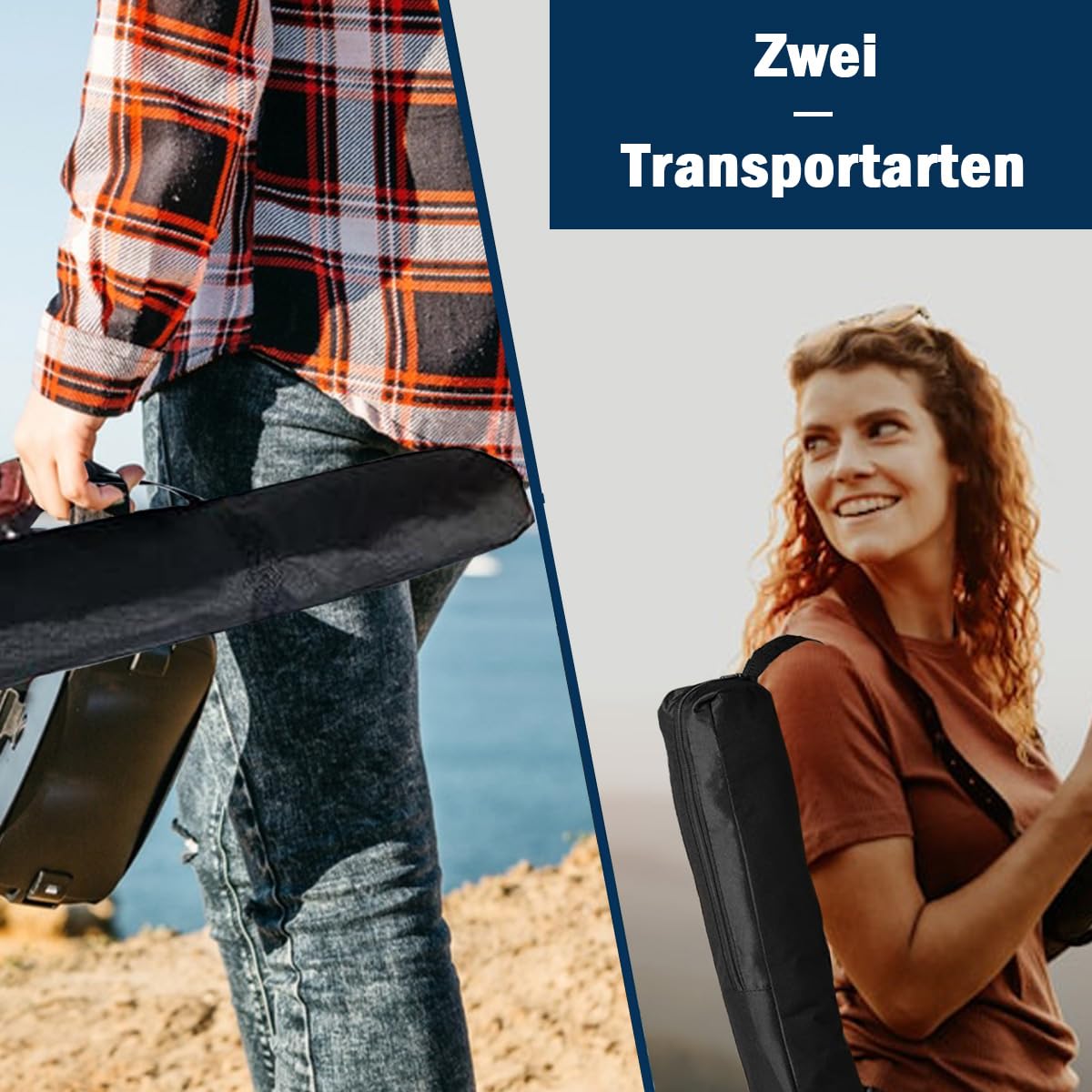Borsa per treppiede, borsa per il trasporto, 115 cm, borsa portatile, asta per tende, treppiede, borsa per spada, borsa per microfono e ombrello