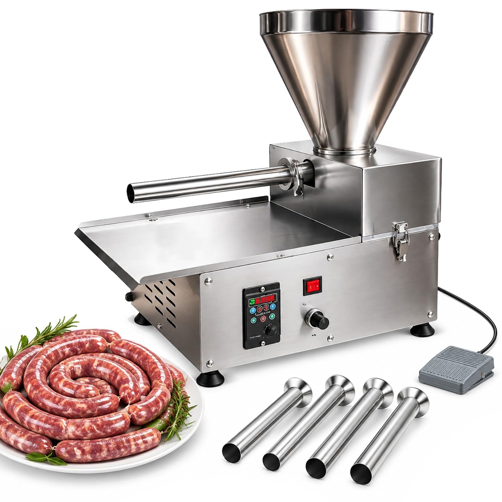 Insaccatrice Elettrica Commerciale, 440 Lb/h Riempitore Automatico Di Carne