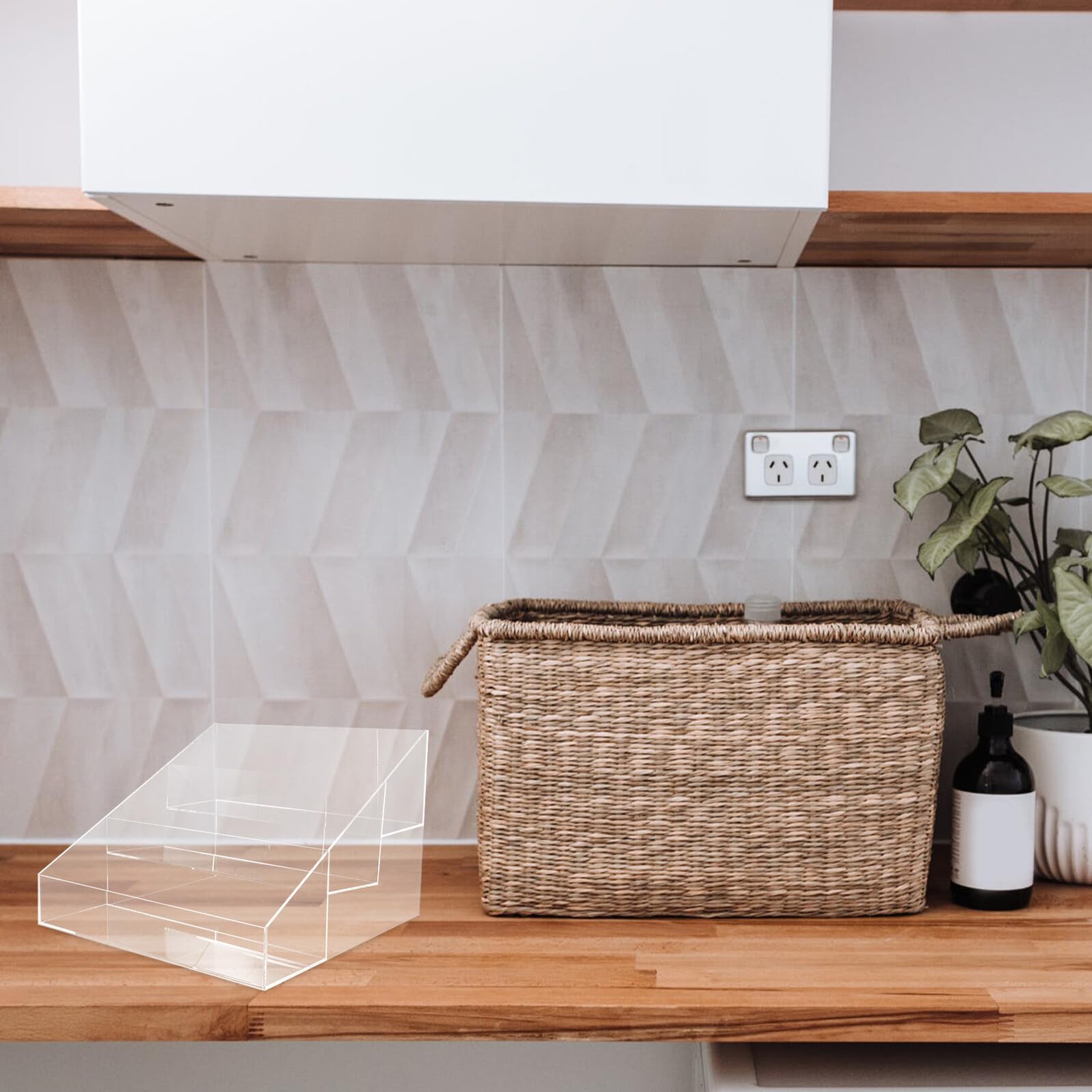 Abaodam Acryl Aufbewahrungsbox für Trocknerbälle Transparenter Organizer für Wäschetrockner Zubehör Platzsparend und Strapazierfähig für Waschraum und Wäschepflege