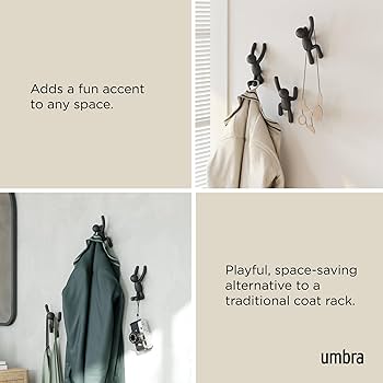 Umbra アンブラ 壁掛け ウォール ハンガー2点セット Amazon｜umbra (アンブラ) 壁掛けフック BUDDY ウォールハンガー
