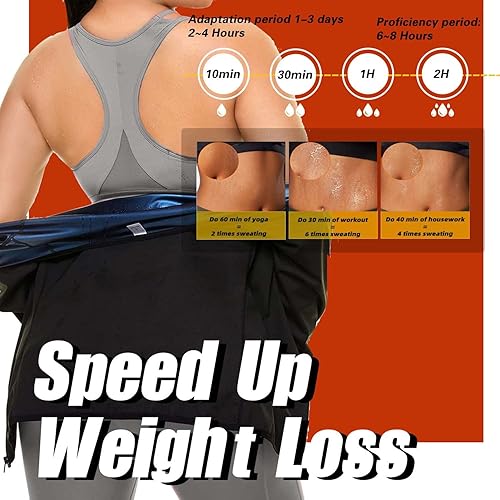 Miniatura 4 de Camisa de traje de sauna para mujer, pérdida de peso, entrenamiento de cintura, chaleco de sudor, fajas de entrenamiento de manga larga