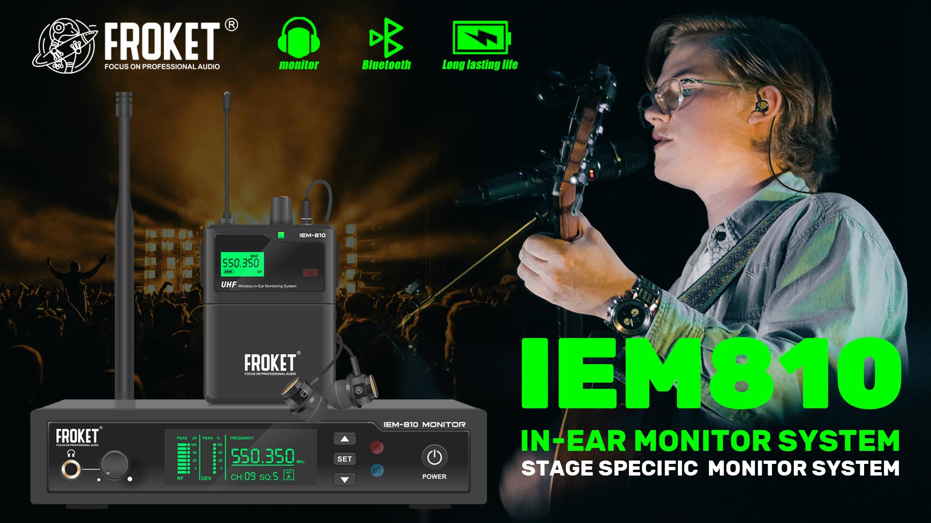 Bietrun Wireless Microphone Only For Mic Input, UHF Metal Dynamic