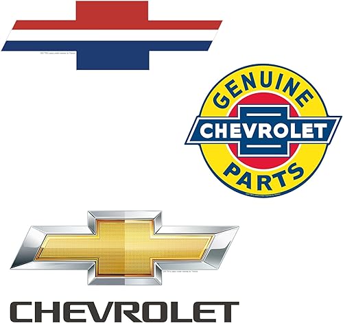 Miniatura 3 de Chevrolet Chevy Branding - Paquete variado de calcomanías grandes de lujo, para laptop, botella de agua, álbumes de recortes, tableta, monopatín,