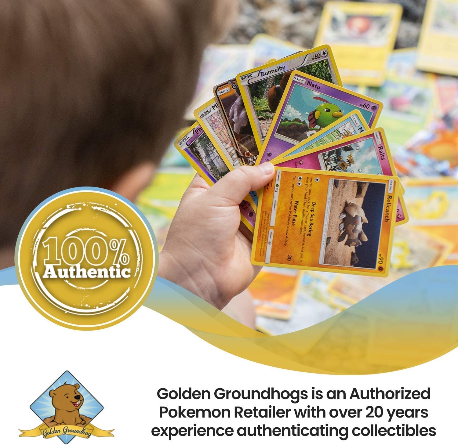 Golden Groudhog TCG Deck Box Bundled with 100 Assorted Cards That Include  an Eevee Pokemon Card and an Eeveelution Card. (5 Random Rares + 3 Random  Foils + 1 Pokemon Eevee + 1 Eeveelution) : Amazon.in: Toys & Games
