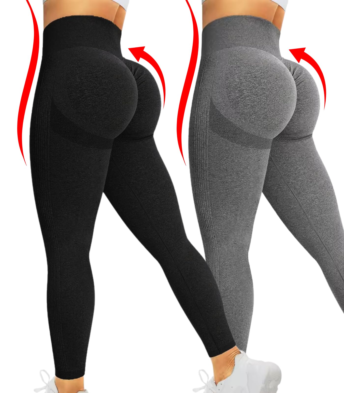 SNELOS Leggings a vita alta da donna, eleganti e resistenti, perfetti per palestra e uso quotidiano, leggings da yoga da donna