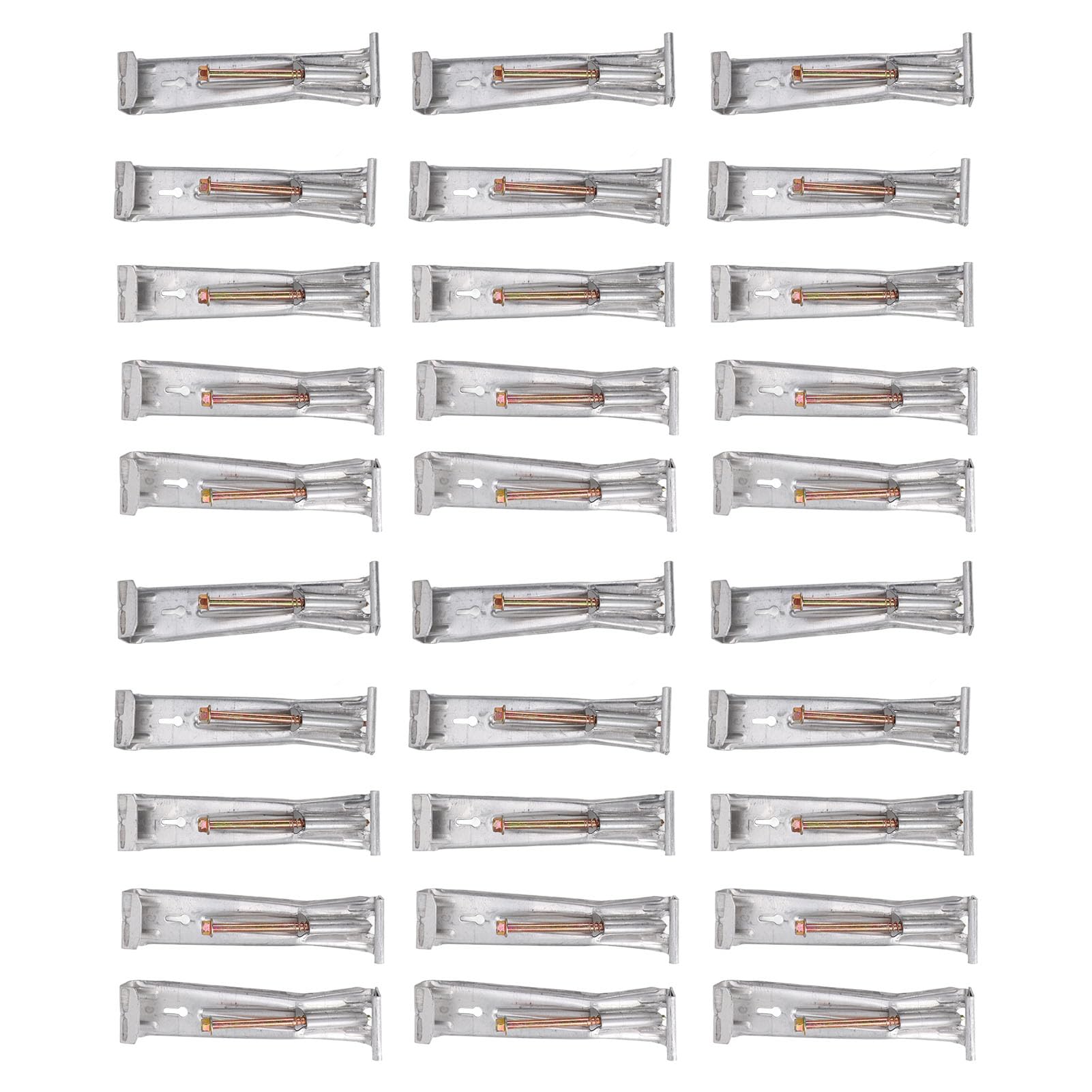 Crochets de support de gouttière en aluminium | Lot de 30 fixations de 5 pouces cachées