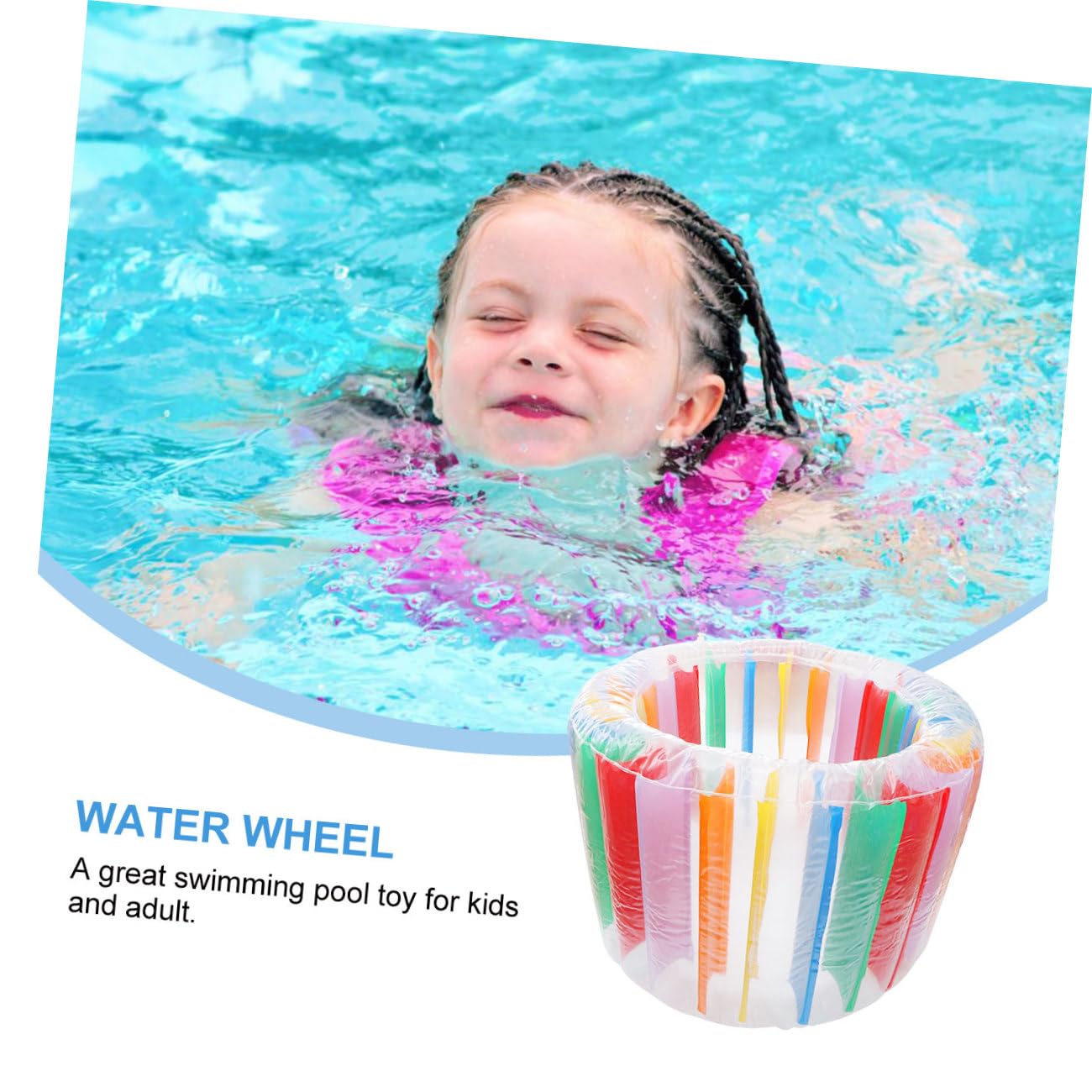 Rodillo Flotante Inflable de PVC Colorido para Niños 1 Pieza