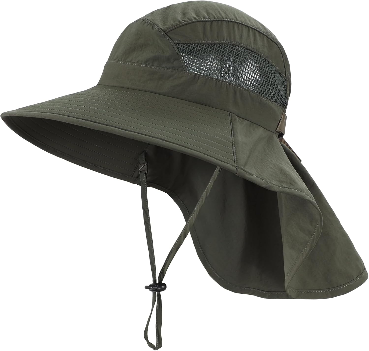 Home Prefer UPF50 Wide Brim Kids Sun Hat Neck Flap Boys Girls Sun Protection Hat for Beach Fishing