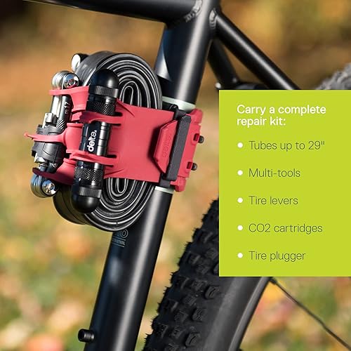 Miniatura 4 de Correa de soporte para marco de bicicleta MTB con kit de tapón de neumáticos, Stwap by Delta Cycle, correa de bicicleta de montaña con bucles de