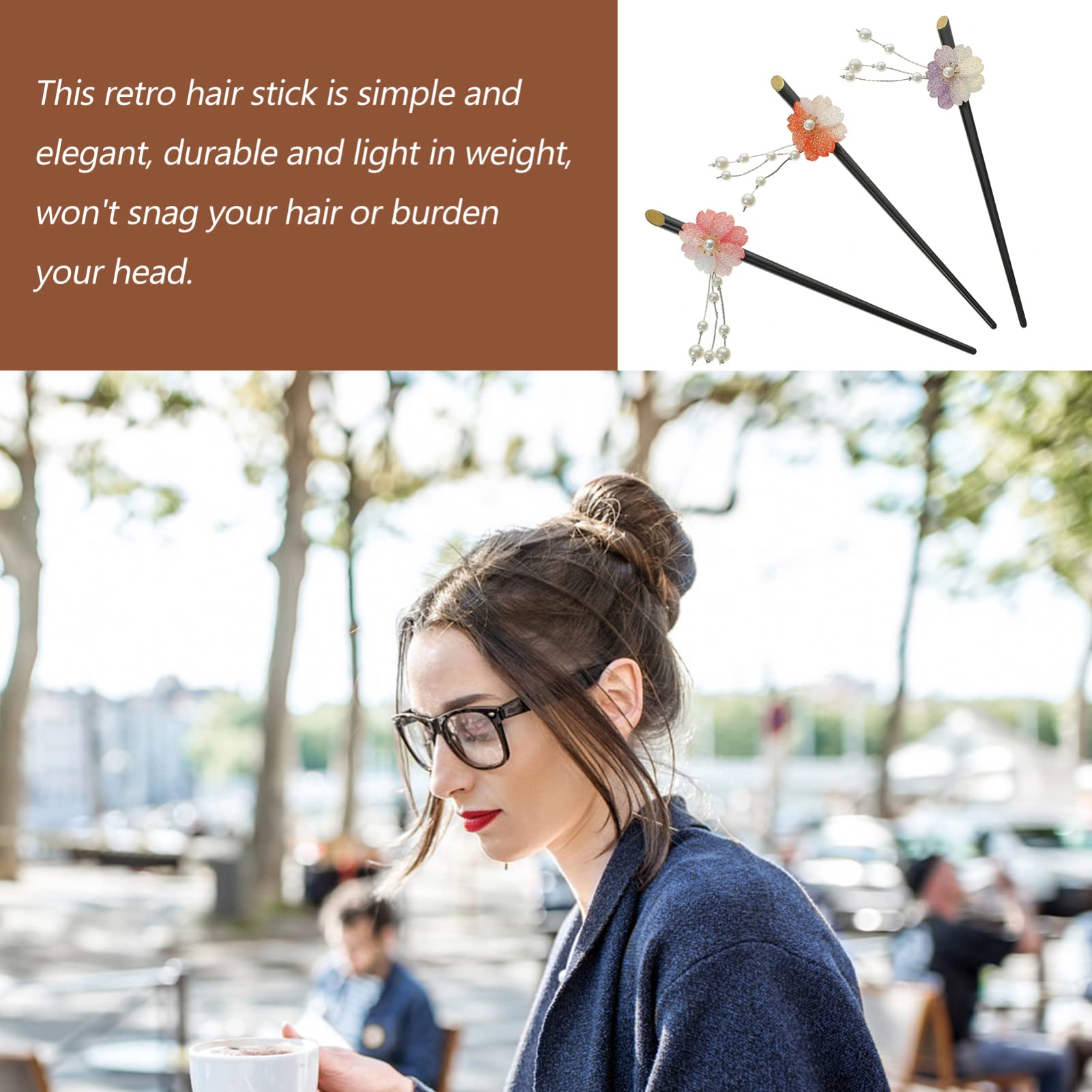Beavorty 15stücke Retro Haarstäbchen Mit Quaste Chinesische Haarnadeln Für Elegante Hochsteckfrisuren Für Partys Und Besondere Anlässe
