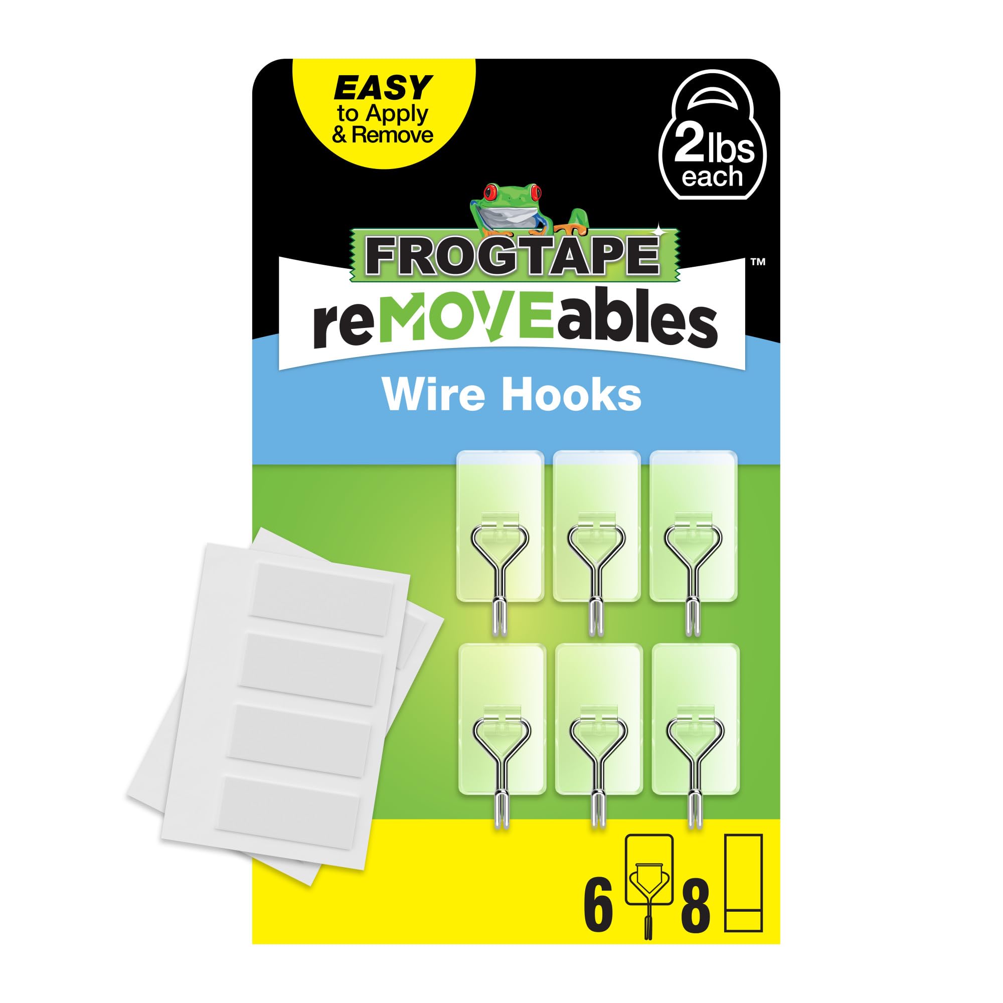 Damage-Free Wall Hooks - FrogTape reMOVEables -1