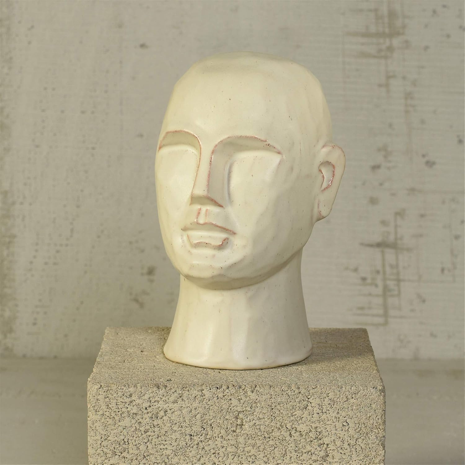 HomeRoots 8" Matte White Ceramic Bust Decorative Sculpture