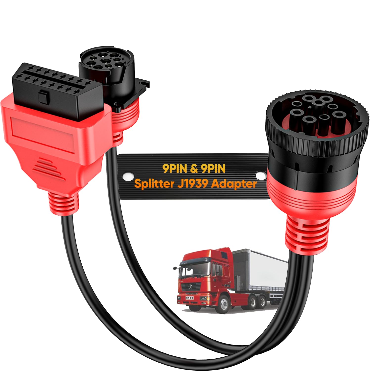 Amazon.com: Autel J1939 Splitter 9 Pin to OBD 2 Male Adapter Cable
